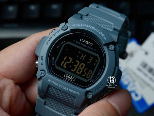 ĐỒNG HỒ NAM CASIO W-219HC-2BVDF || Size 47mm || Chính Hãng - Hình ảnh 3