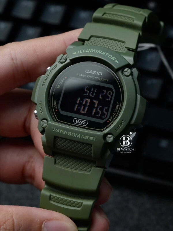 ĐỒNG HỒ NAM CASIO W-219HC-3BV || Size 47mm || Chính Hãng - Hình ảnh 2