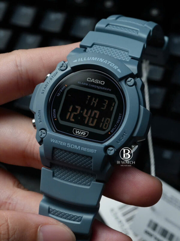 ĐỒNG HỒ NAM CASIO W-219HC-2BVDF || Size 47mm || Chính Hãng - Hình ảnh 2