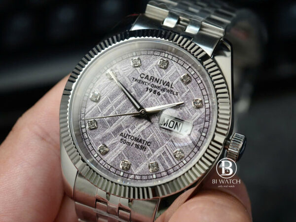Đồng Hồ Nam Carnival 8131G-VT- Thiên Thạch ll Size 40mm ll Chính Hãng - Hình ảnh 3
