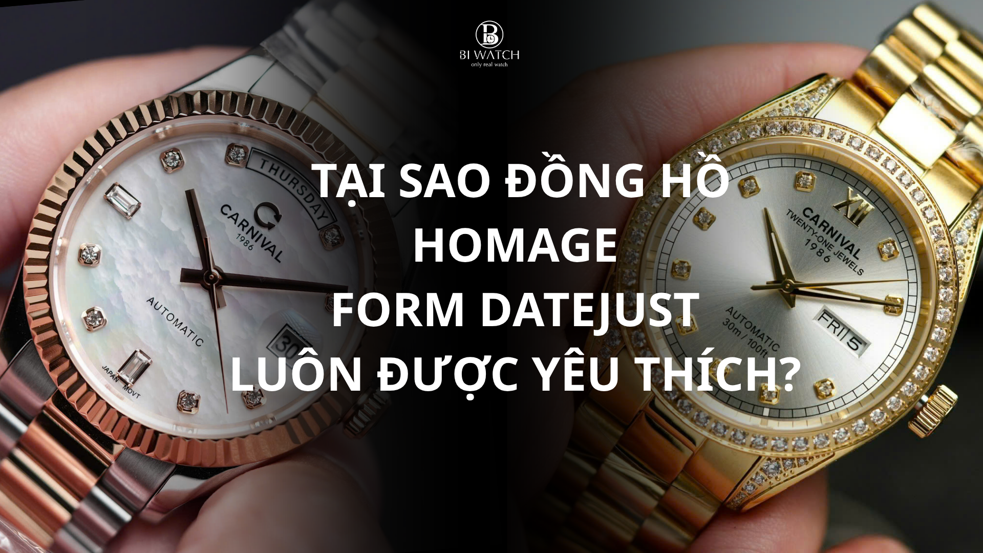 Form Datejust là gì? Tại sao các mã đồng hồ homage form Datejust luôn được yêu thích?